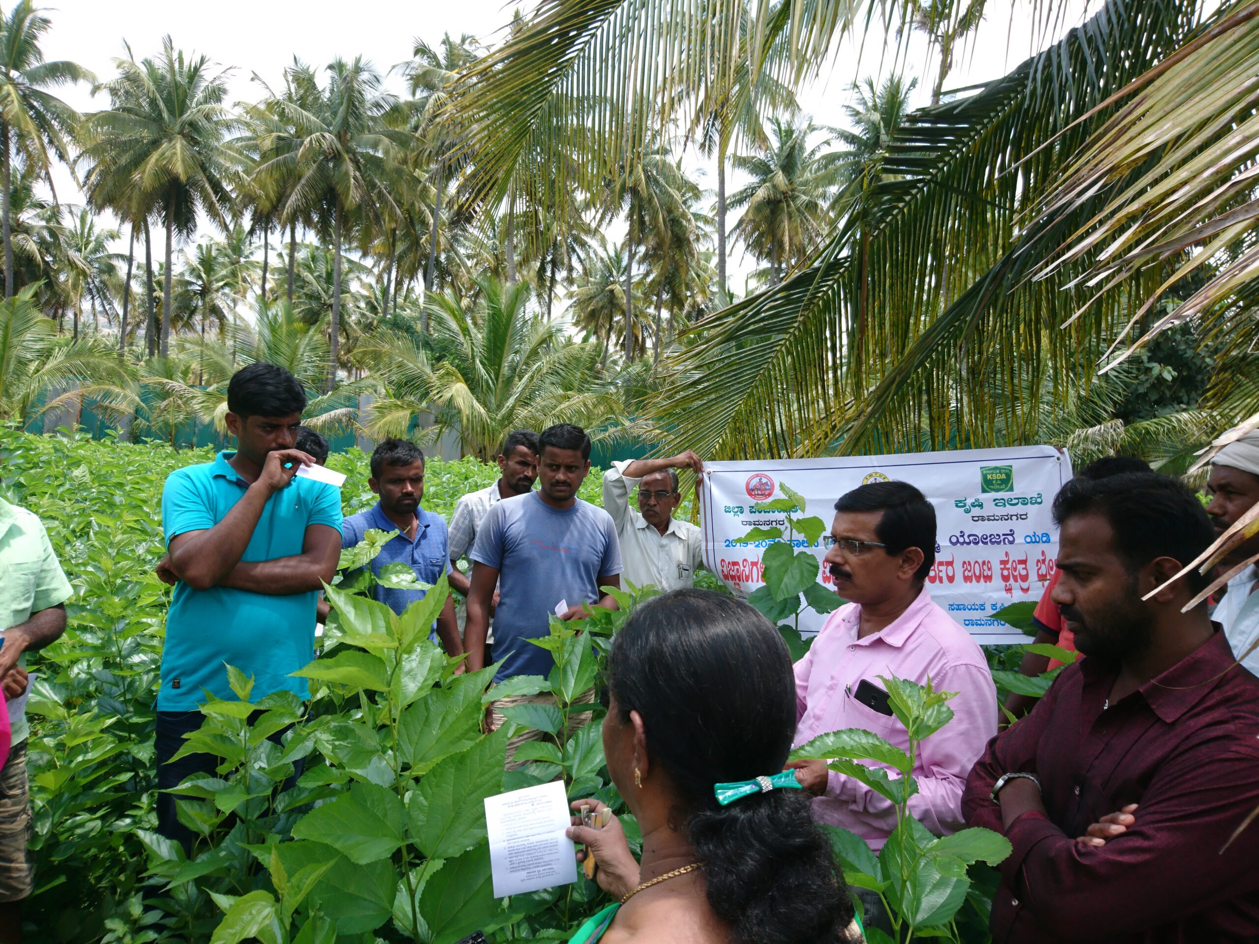 The Image of Indian Farmers' Awareness Program in a farm